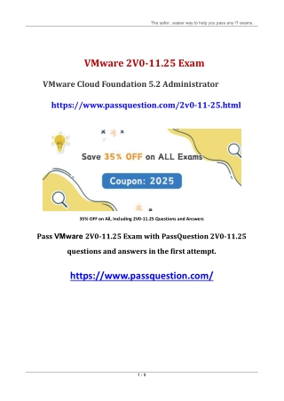 VMware 2V0-11.25 Exam Questions and Answers 2025