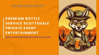 VIP Bachelor Party Services Scottsdale