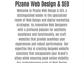 pizano web design seo welcome to pizano