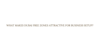What Makes Dubai Free Zones Attractive for Business Setup