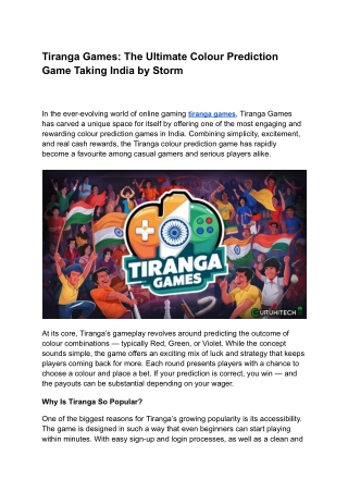 Tiranga Games