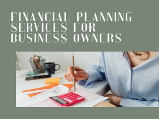 Financial Planning Services For Business Owners