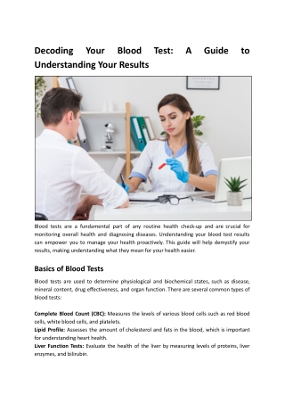 decoding understanding your results