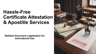 hassle free certificate attestation apostille