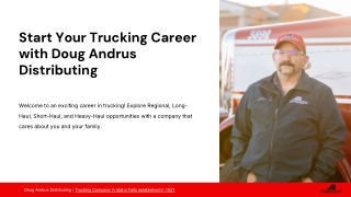 start your trucking career with doug andrus