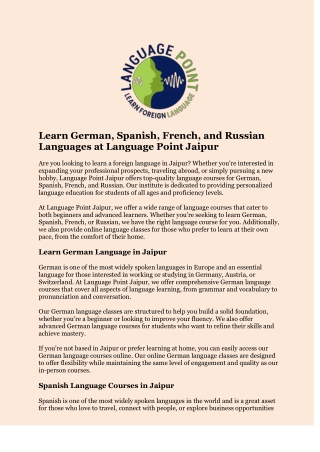 learn german spanish french and russian languages