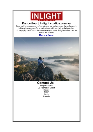 dance floor in light studios com au discover