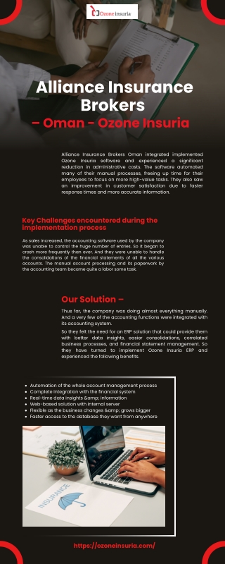Alliance Insurance Brokers – Oman - Ozone Insuria