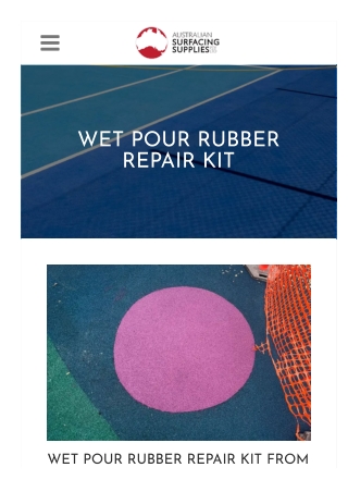 Wet Pour Rubber Repair Kit