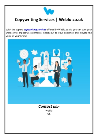 copywriting services weblu co uk