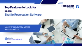 Top Features to Look for in a Shuttle Reservation Software