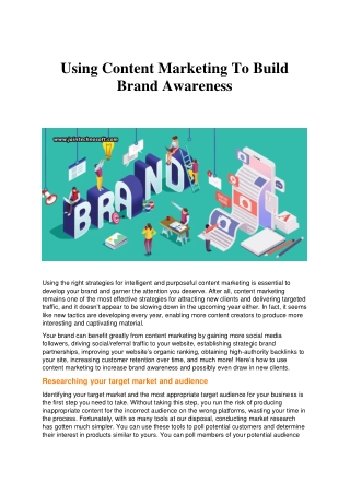 using content marketing to build brand awareness