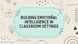 building emotional intelligence in classroom