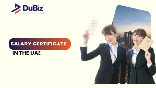 Salary Certificate in the UAE