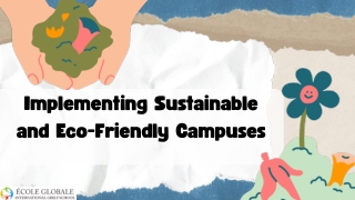 implementing sustainable and eco friendly campuses