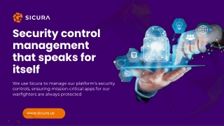 security control management that speaks for itself