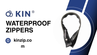 Waterproof zippers