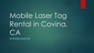 Mobile Laser Tag Rental in Covina, CA