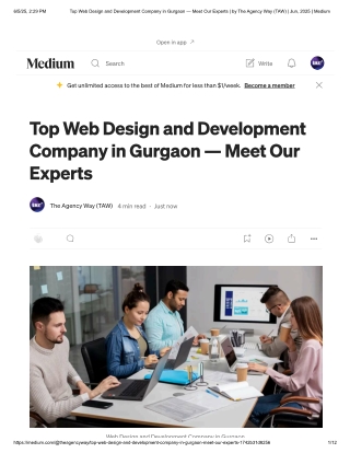 Web Design and Development Company in Gurgaon