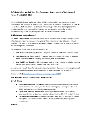DeNOx Catalyst Market