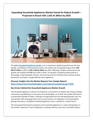 Household Appliances Market Overviews
