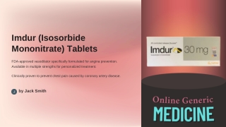 Imdur 30mg & 60mg Tablets – Trusted Heart Health Support