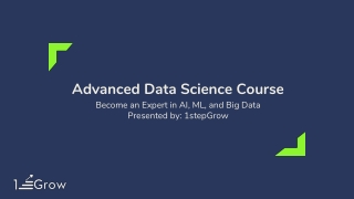 Advanced Data Science Course