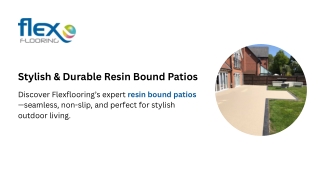 Stylish & Durable Resin Bound Patios