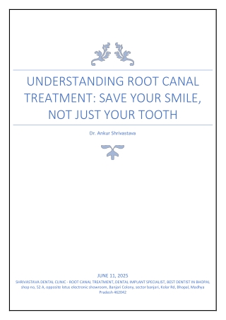 understanding root canal treatment save your