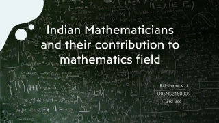 indian mathematicians and their contribution to mathematics field