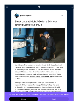 Stuck Late at Night? Go for a 24-hour Towing Service Near Me
