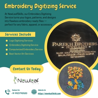Embroidery Digitizing Service