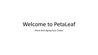 welcome to petaleaf