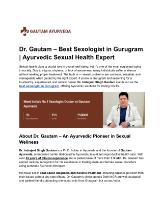 best sexologist in gurugram