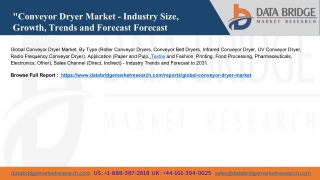 Global Conveyor Dryer Market