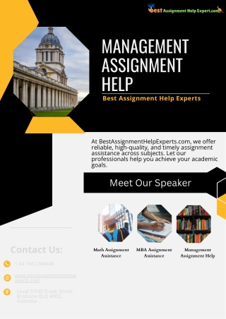Best Management Assignment Help in Singapore, UAE, Canada, UK, USA & More