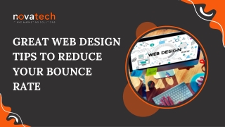 GREAT WEB DESIGN TIPS TO REDUCE YOUR BOUNCE RATE