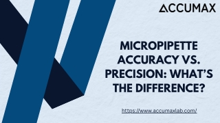 Micropipette Accuracy vs. Precision What’s the Difference
