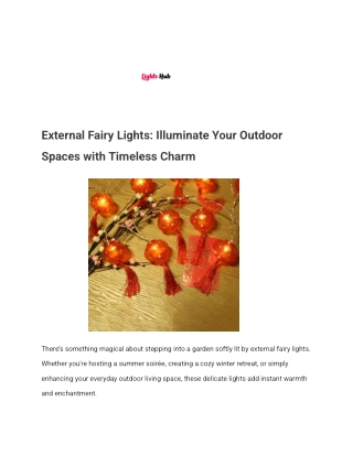 External Fairy Lights Australia | Weatherproof & Solar Options – The Lights Hub