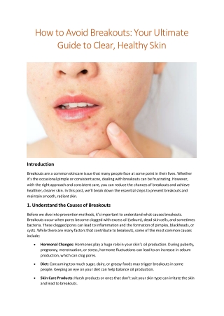 how to avoid breakouts your ultimate guide to clear healthy skin