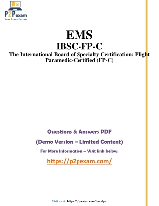 IBSC-FP-C Questions and Answers pdf dumps