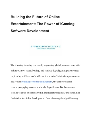 building the future of online