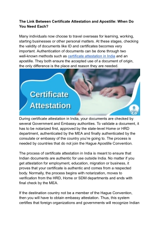 The Link Between Certificate Attestation and Apostille- When Do You Need Each- F- 06-06-2025-Blog Content.docx