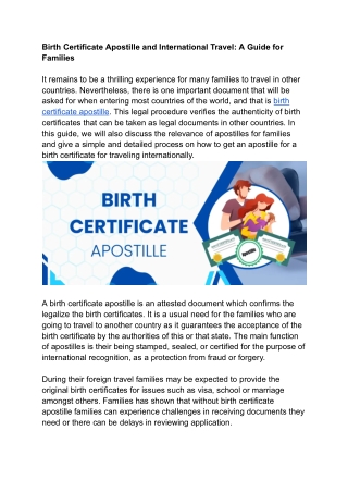 Birth Certificate Apostille and International Travel- A Guide for Families .docx