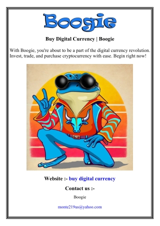 Buy Digital Currency   Boogie