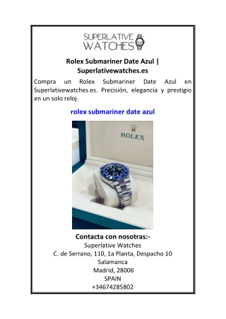 Rolex Submariner Date Azul Superlativewatches.es.pdf 4