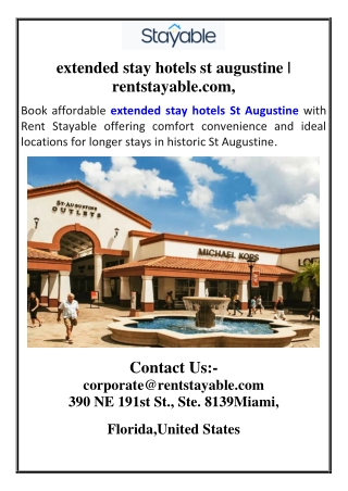 extended stay hotels st augustine | rentstayable.com
