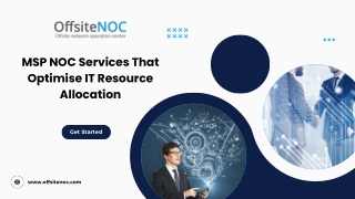 msp noc services that optimise it resource