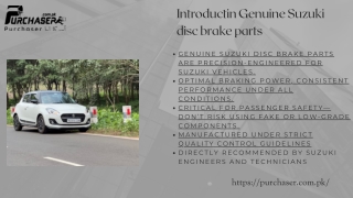 Top Genuine Disc Brake Components for Suzuki Alto, Swift, and Cultus