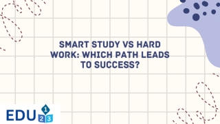 smart study vs hard work which path leads
